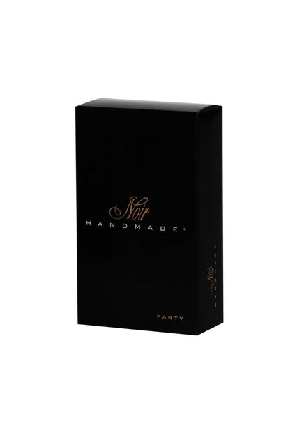 P012 String en crocodile sauvage avec double ouverture – Noir Handmade – vue 7