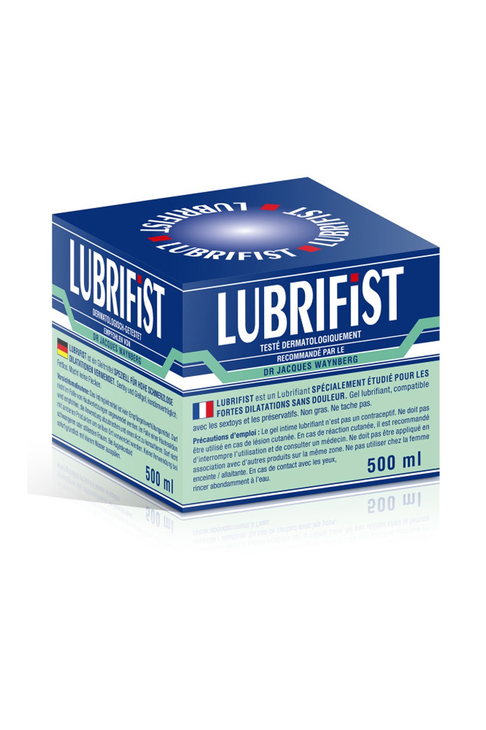 Lubrifiant à base d'eau renforcé spécial fist Lubrifist 500ml