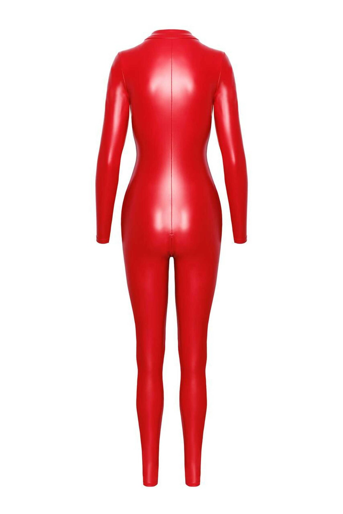 F353 Combinaison Orgia Rouge – Noir Handmade – vue 6