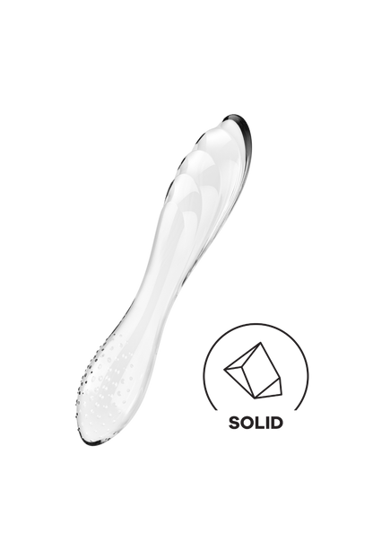 Gode en verre transparent haute qualité Dazzling Crystal 1 Satisfyer