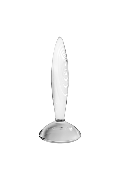 Gode anal en verre borosilicaté massif transparent Sparkling Crystal Satisfyer