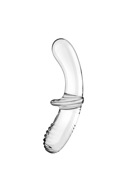 Gode en verre borosilicaté massif transparent Double Crystal Satisfyer