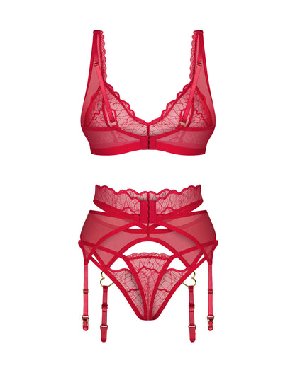 Cupide Desir ensemble 3 pièces – Rouge – Obsessive – vue 4