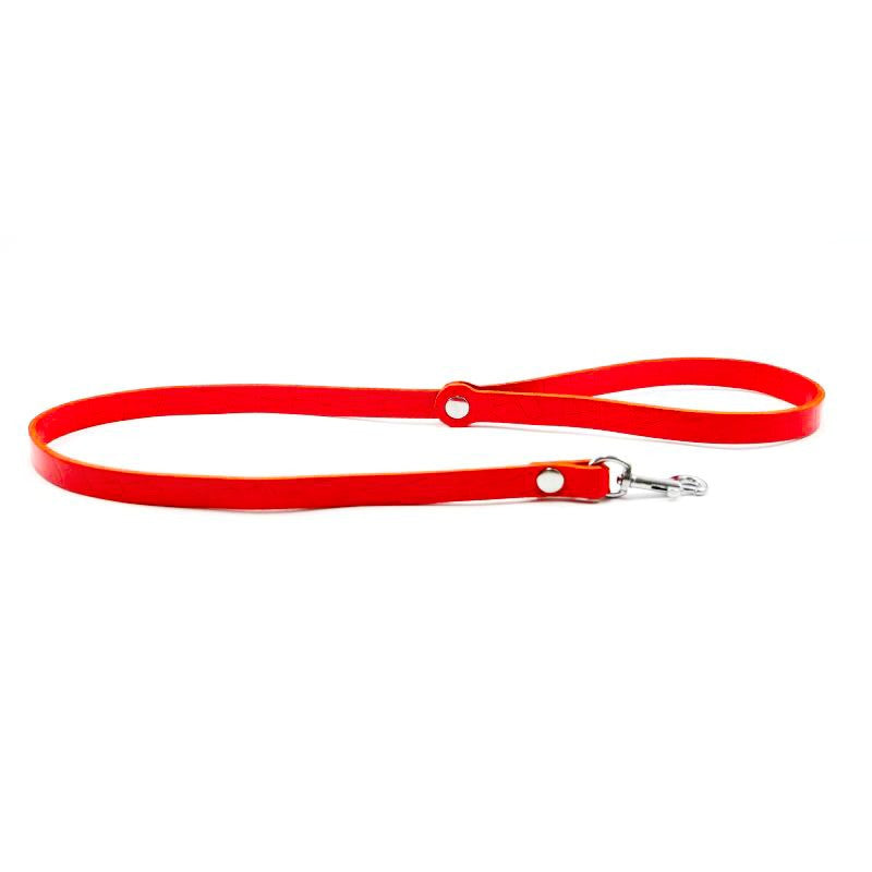 Laisse longue cuir Rouge – The Sinners – vue 1