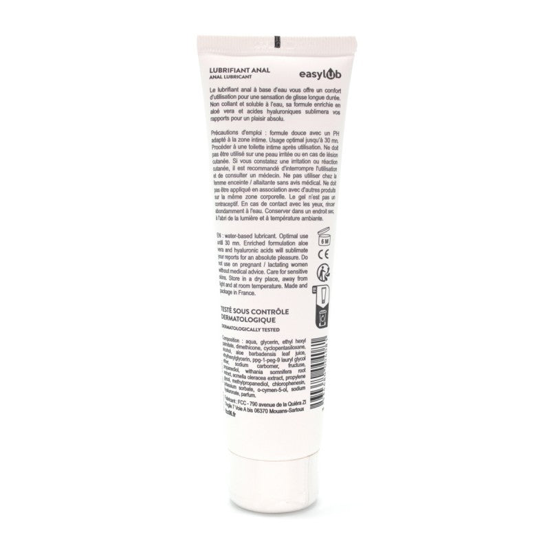 Lubrifiant anal à base d'eau 100 ml fabriqué en France