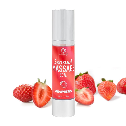 Huile de massage fraise 50 ml – Secret Play – vue 2