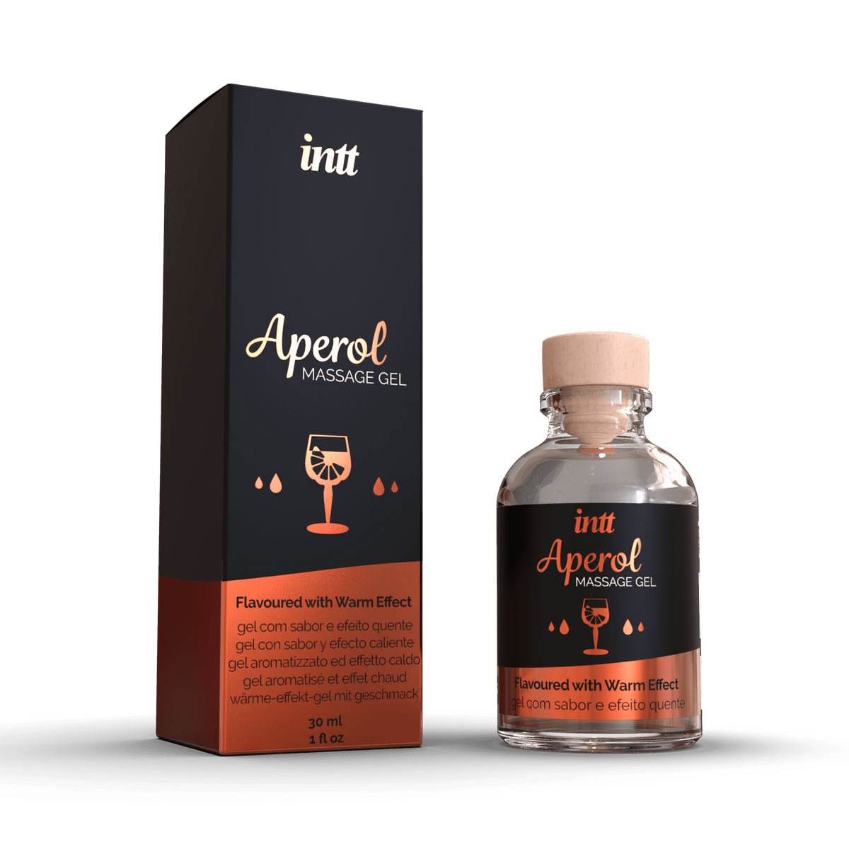 Massage gel Aperol – Gel embrassable – INTT Cosmétiques – vue 1