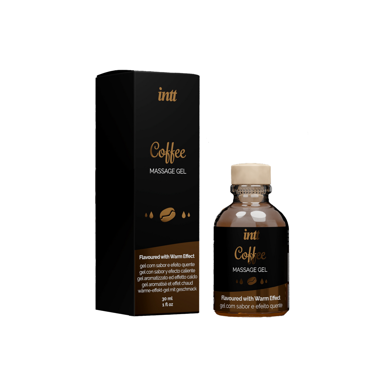 Massage gel Café - Gel embrassable – INTT Cosmétiques – vue 1