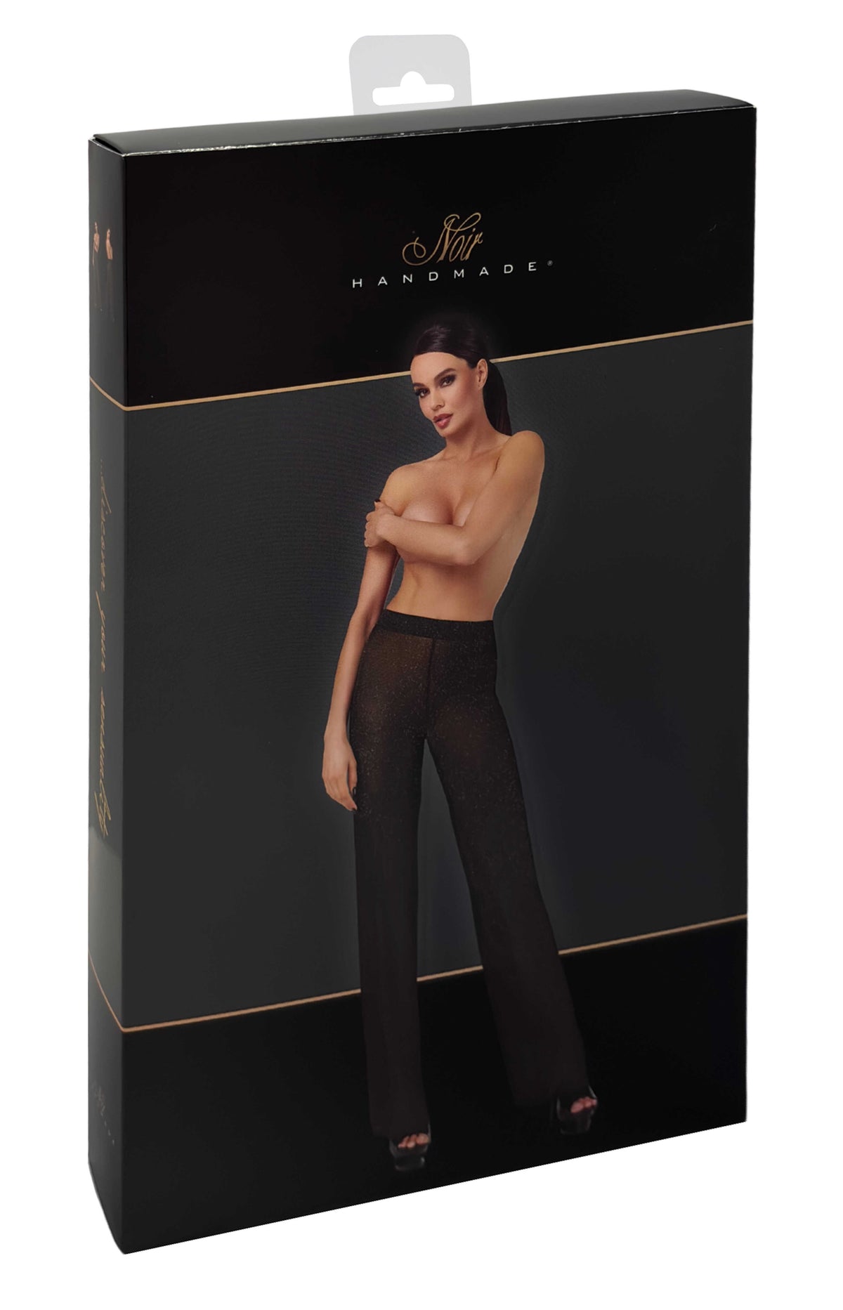 F374 Onyx Pantalon trasparent – Noir Handmade – vue 9