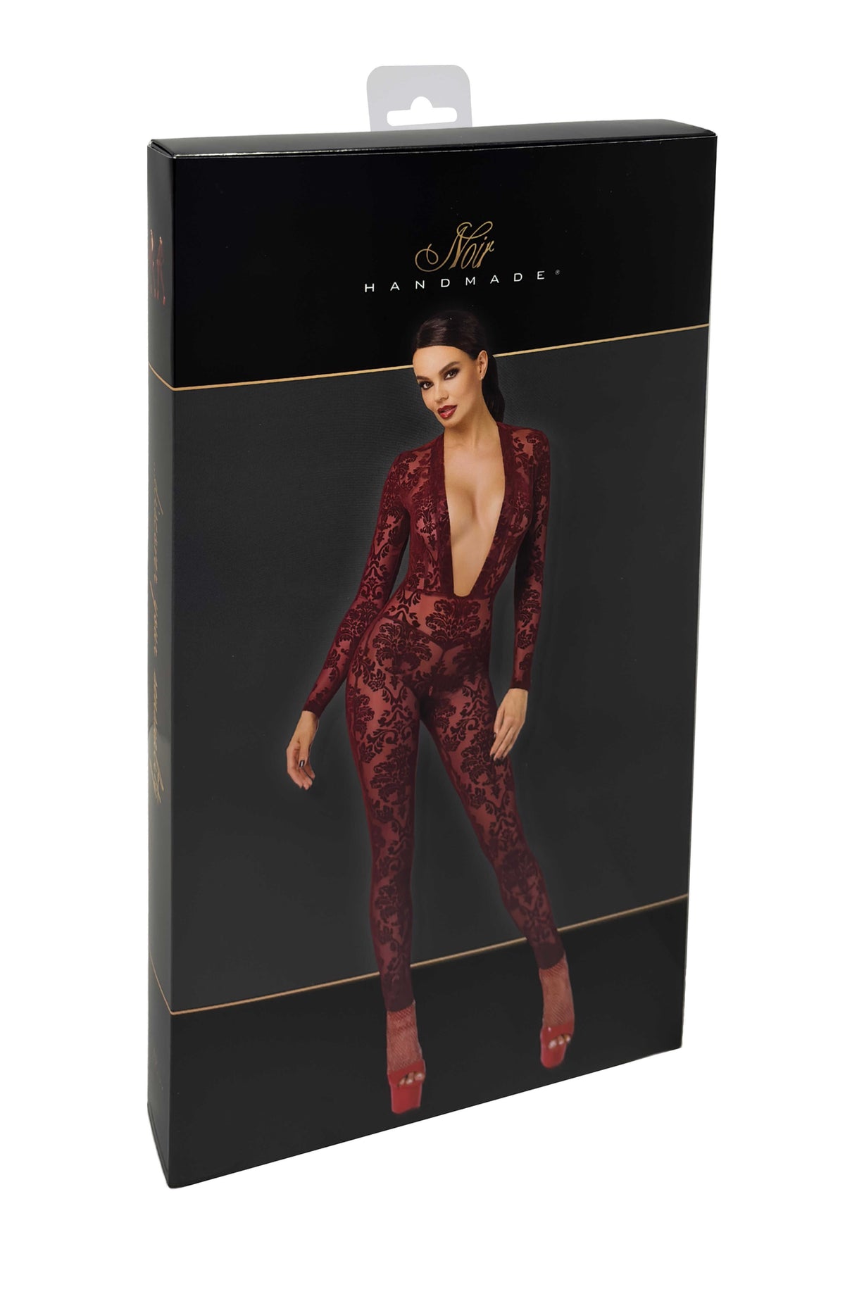 F382 Kink Royal Catsuit – Noir Handmade – vue 7