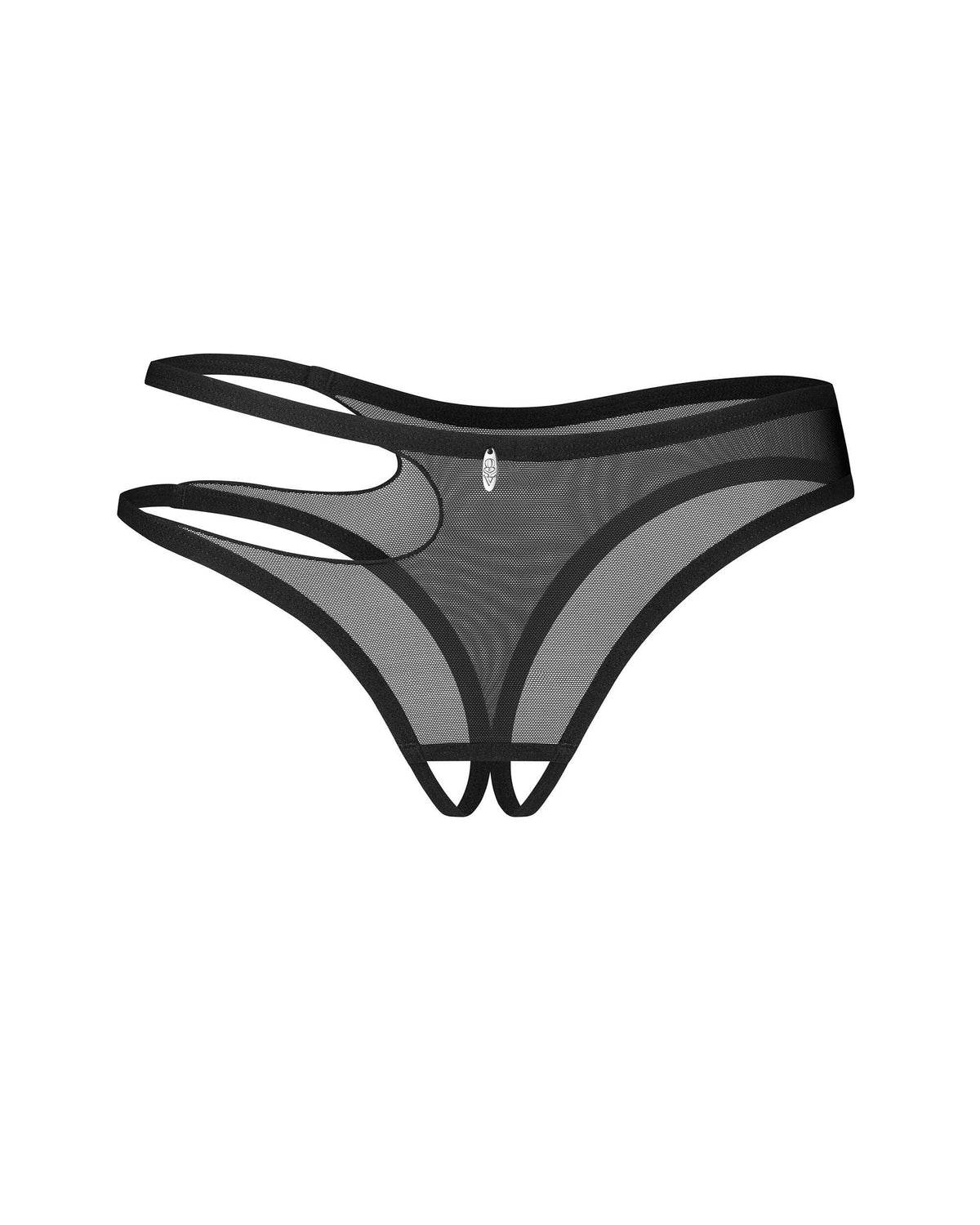 Saturis string ouvert noir – Obsessive – vue 4