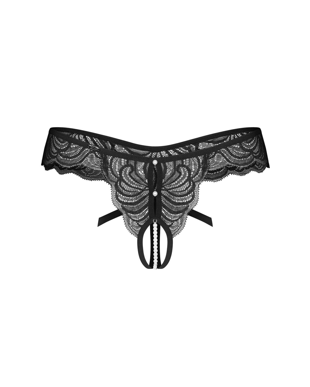 Trinise string ouvert noir – Obsessive – vue 7