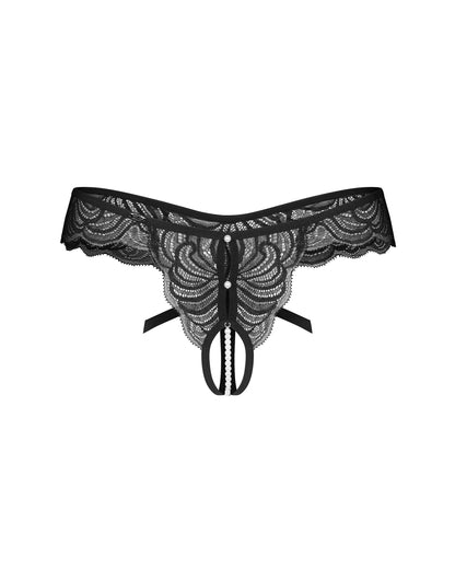 Trinise string ouvert noir – Obsessive – vue 7