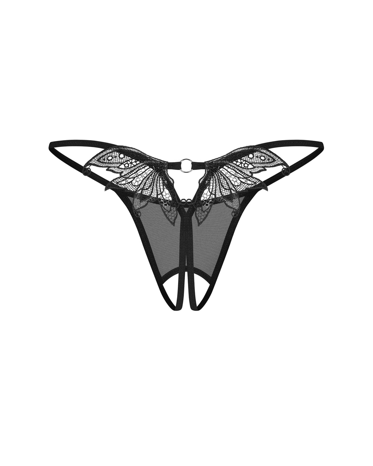 String ouvert noir Zaliya – Obsessive – vue 8