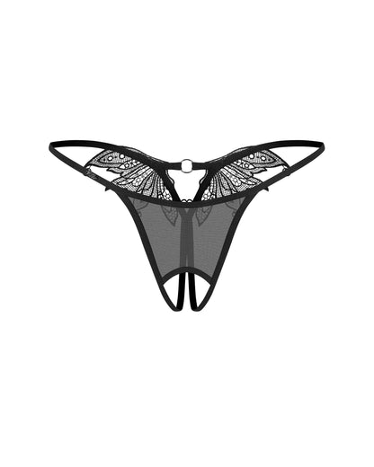 String ouvert noir Zaliya – Obsessive – vue 7