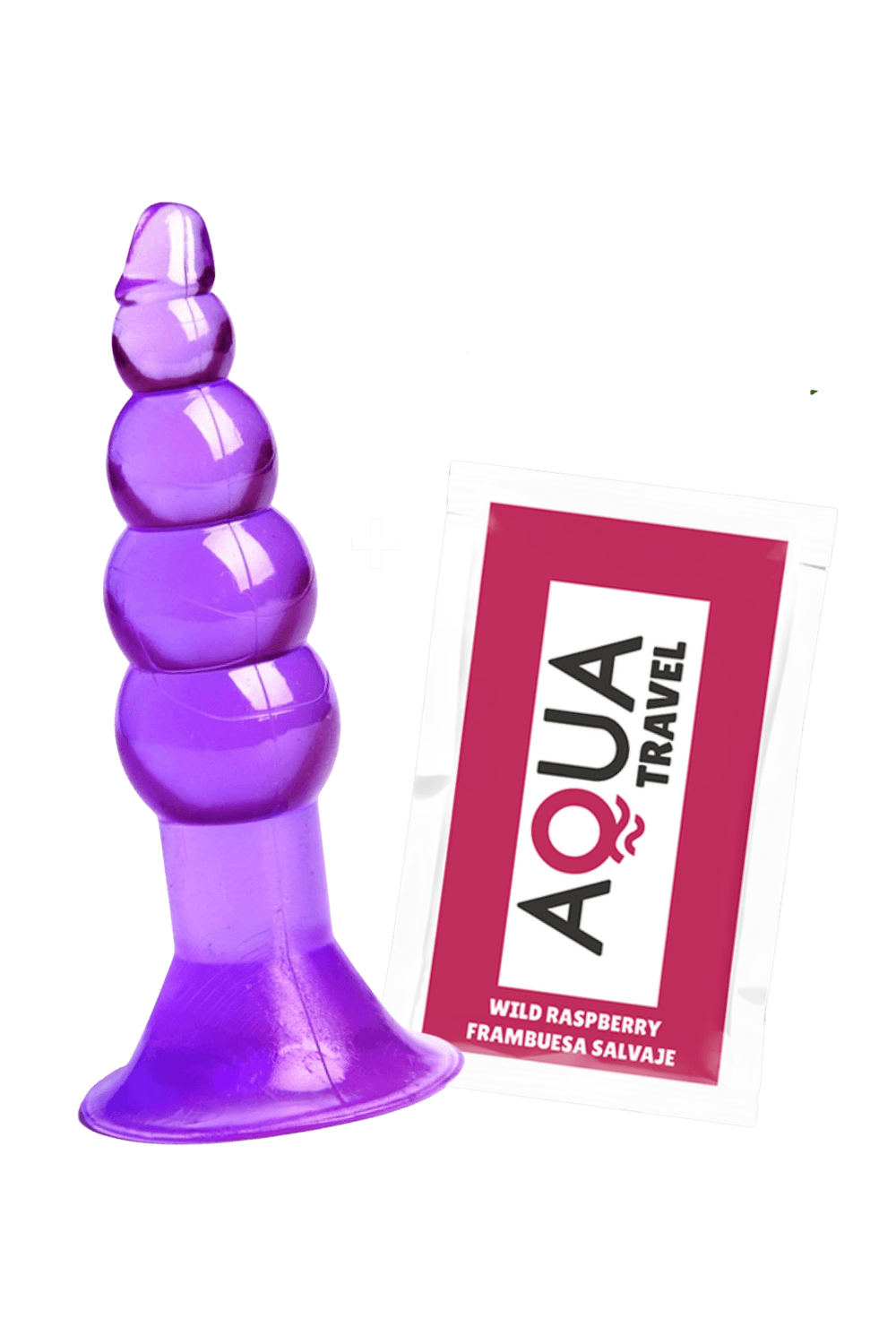 Plug Anal Ventouse Boules Jelly 11 cm Pocket Pleasure 1 dosette lubrifiant
