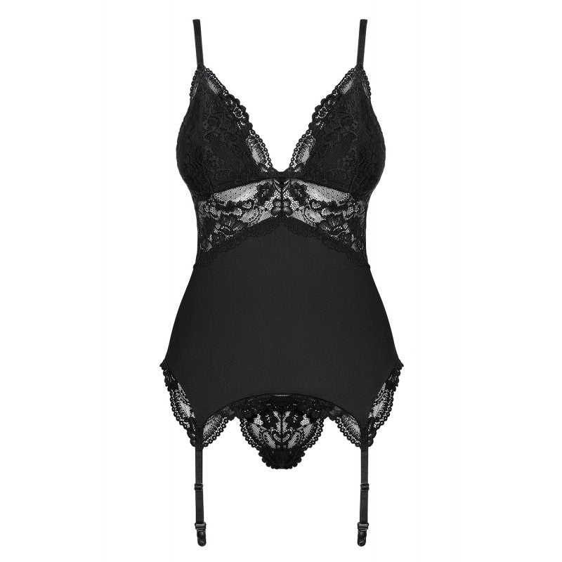 810-COR-1 Guêpière - Noir – Obsessive