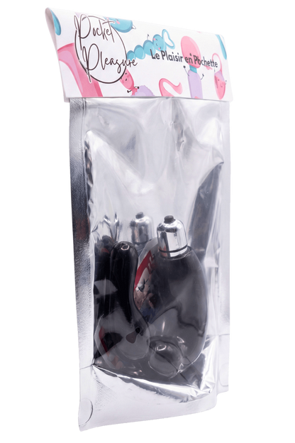 Stimulateur de Prostate Vibrant Noir + 1 dosette lubrifiant — Pocket Pleasure