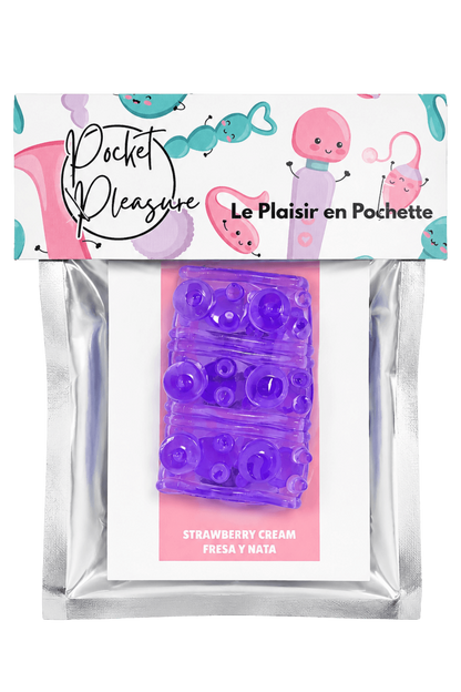 Gaine Pénienne Picots Violette + 1 dosette lubrifiant — Pocket Pleasure