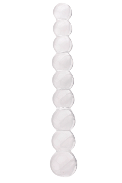 Chapelet Anal en Verre Transparent + 1 dosette de lubrifiant — Pocket Pleasure