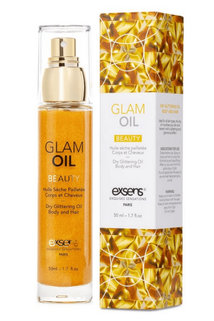 Huile sèche pailletée corps et cheveux 50ml