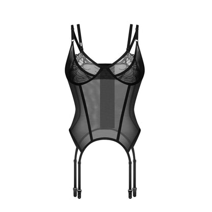 Guêpière Arrowel corset Noir Obsessive