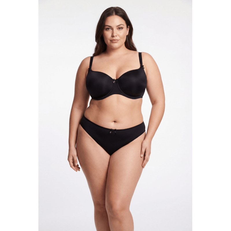 Culotte noire en dentelle avec nœud en satin – Be Lily Panties – vue 8