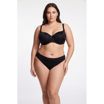 Culotte noire en dentelle avec nœud en satin – Be Lily Panties – vue 8