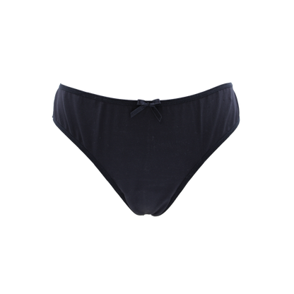 Culotte noire en dentelle avec nœud en satin – Be Lily Panties – vue 4