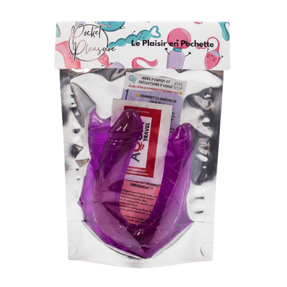 Double Dong Flexible Violet Pocket Pleasure 1 dosette de lubrifiant – Pocket Pleasure – vue 5