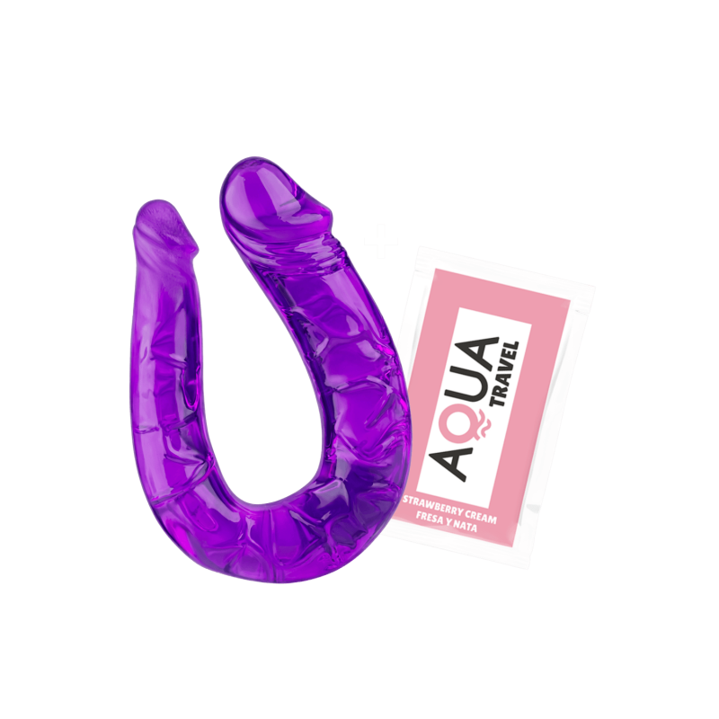 Double Dong Flexible Violet Pocket Pleasure 1 dosette de lubrifiant – Pocket Pleasure – vue 4