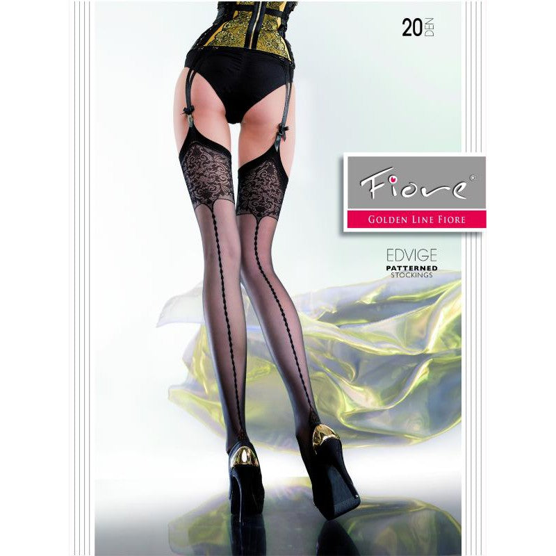 Edvige Bas 20 DEN - Noir – Fiore – vue 2