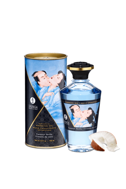 Huile chauffante aphrodisiaque - Frissons de coco 100ml – Shunga – vue 1