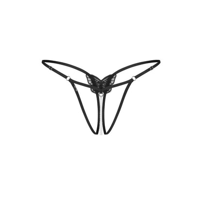 Isseme string ouvert noir Obsessive