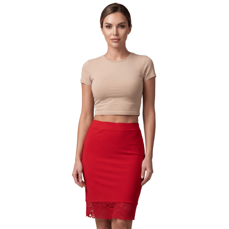 Jupe longue rouge Maria – Be lily Mode