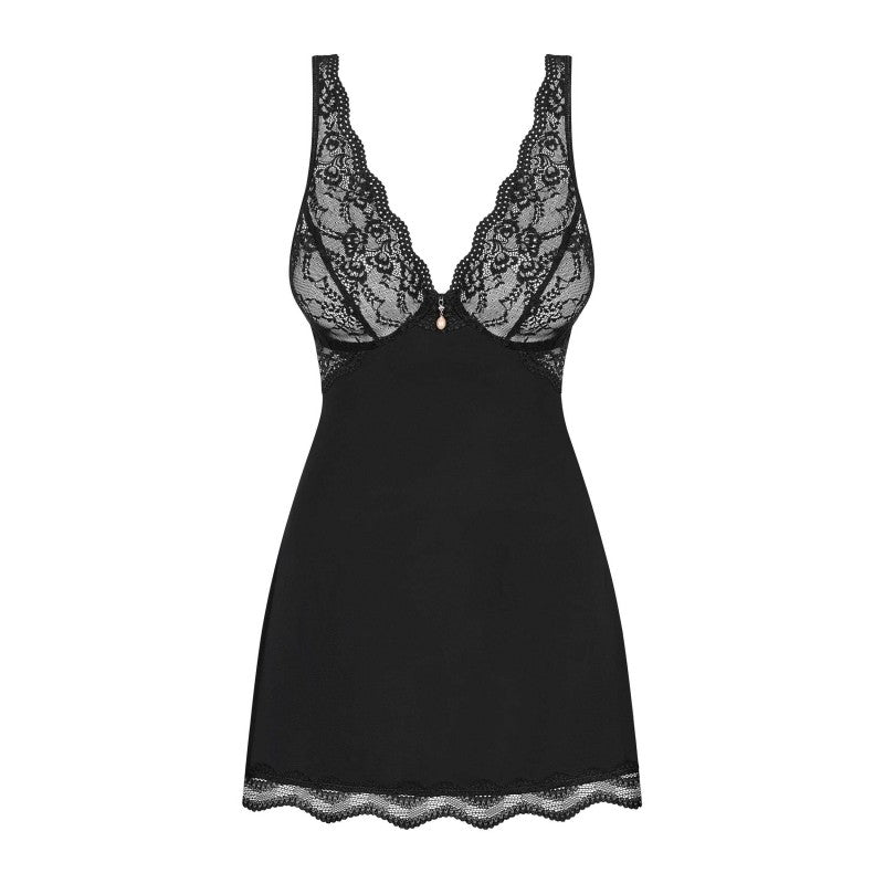Nuisette Luvae Babydoll Noir Obsessive