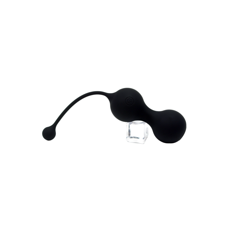 MINA Noir, Boules de Geisha en silicone médical USB avec télécommande – Coeur Ardent