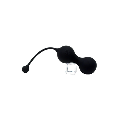 MINA Noir, Boules de Geisha en silicone médical USB avec télécommande – Coeur Ardent