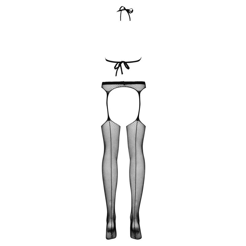Combinaison Résille N108 Bodystocking Noir Obsessive