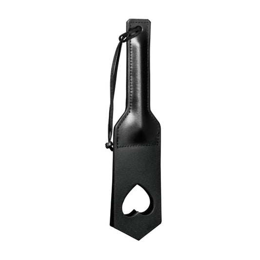 Paddle en Cuir Cœur Noir – The Sinners – vue 1