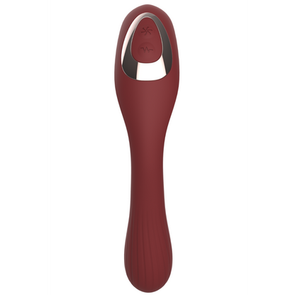 Stimulateur Clitoridien Vibromasseur Point G 2-en-1 DINA Bordeaux Coeur Ardent