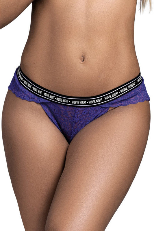 String en dentelle violet MERCREDI Mapalé