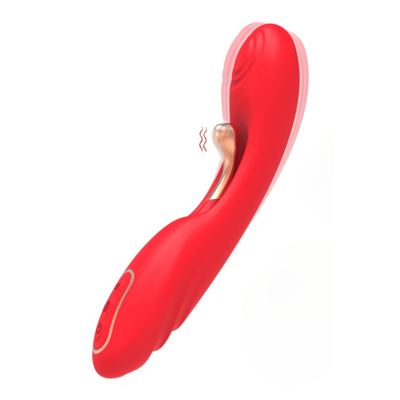 Vibromasseur TICKLE Double Stimulation USK-V30 Coeur Ardent