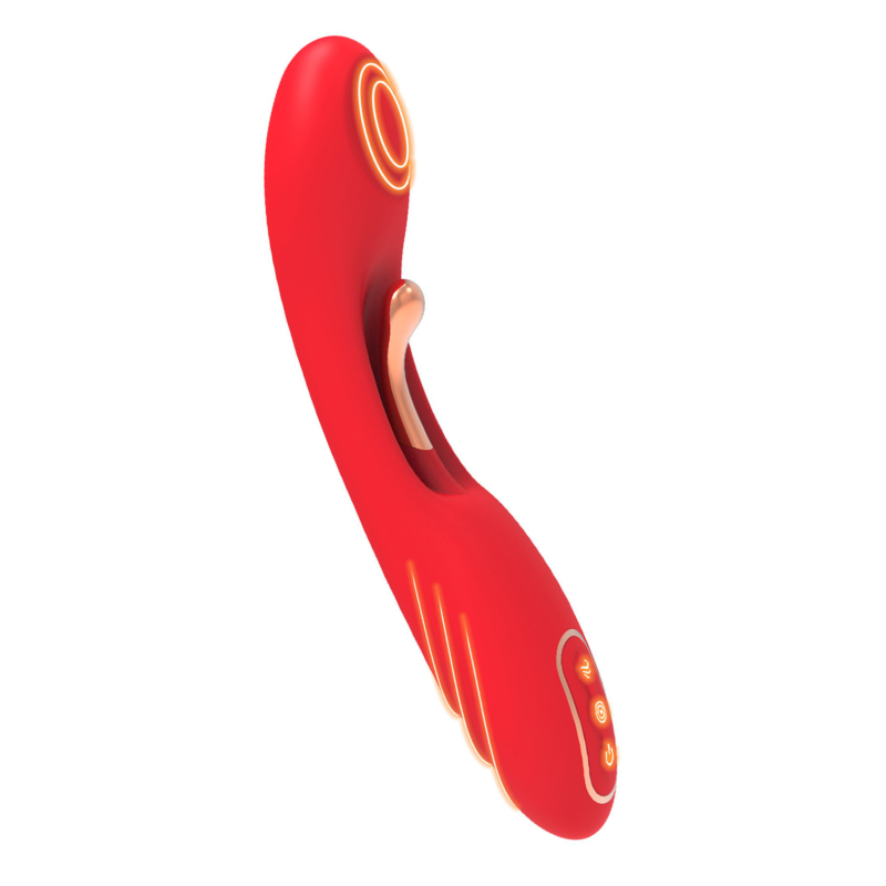 Vibromasseur TICKLE Double Stimulation USK-V30 Coeur Ardent
