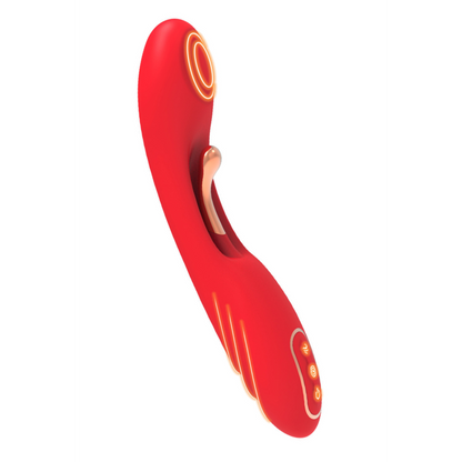 Vibromasseur TICKLE Double Stimulation USK-V30 Coeur Ardent