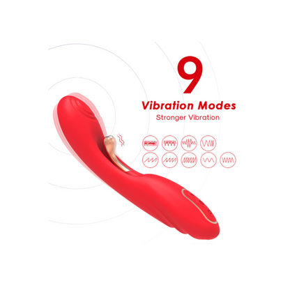 Vibromasseur TICKLE Double Stimulation USK-V30 Coeur Ardent