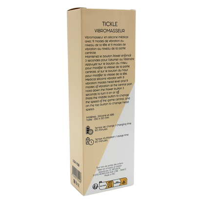 Vibromasseur TICKLE Double Stimulation USK-V30 Coeur Ardent
