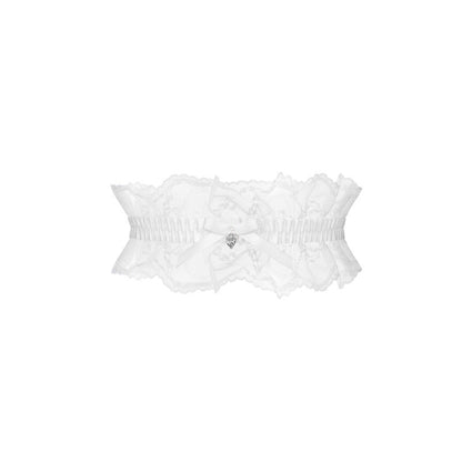 Jarretière blanche en dentelle Weddya – Obsessive